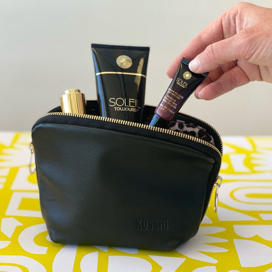 Leather Makeup Bag