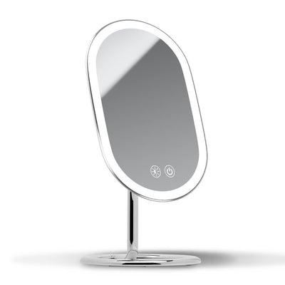 Vera Oval Vanity Mirror with 3 LED Light Settings: Chrome
